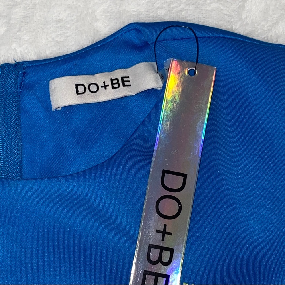 NWT DO + BE 2 piece skirt and top blue lime green - Picture 10 of 10